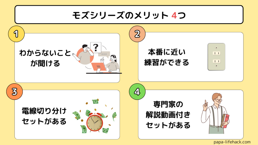 モズシリーズのメリット