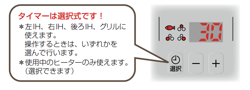 KZ-F1T6XSTのタイマー設定